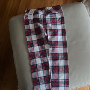 Vineyard Vines plaid leggings, tags on
